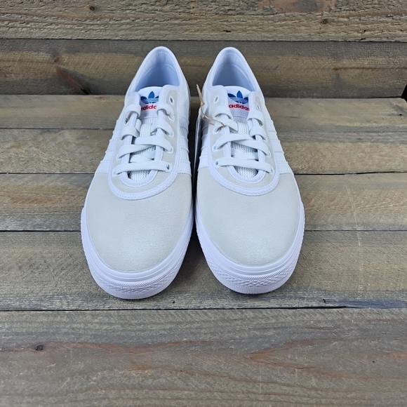 adidas Adi Ease Men's Casual Skateboarding Shoes Suede/Mesh White - Picture 5 of 12